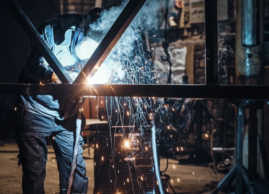 Man welding